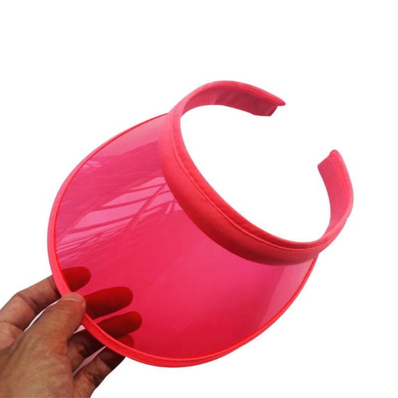 WINDLAND Summer Sunscreen Open Top for Sun Visor Hat PVC Plastic Wide Brim Sport Beach Ca