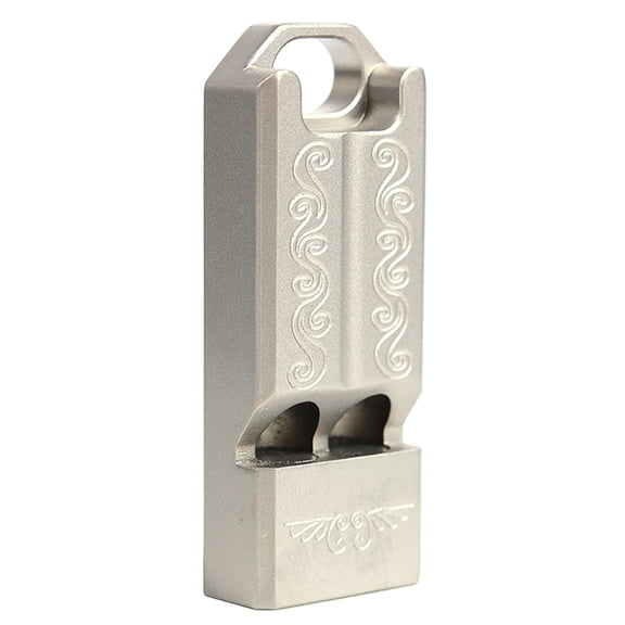 WINDLAND Survival Whistle High Decibel Double Pipe for Titanium for w/ Keyring Emergency