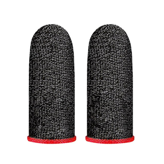 WINDLAND 1 Pair Finger Cover Finger Sleeves Anti Slip Finger Gloves for Mobile Games Luminous Thumb Fingertip Covers