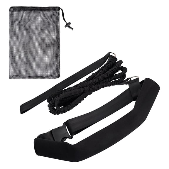 WINDLAND Swim Tether Stationary Swimming Swim Harness Static Swimming Belt Swim Training Belt, Swim Tether Cord Resistance Band