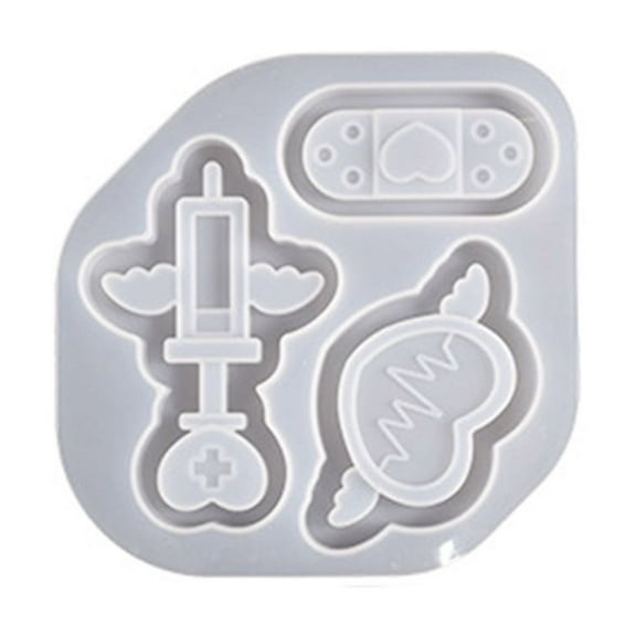 WINDLAND DIY Epoxy Resin Mold Shaker Molds Syringe Shaped Pendant Silicone Resin Moulds Jewelry Tools Jewelry Accessories