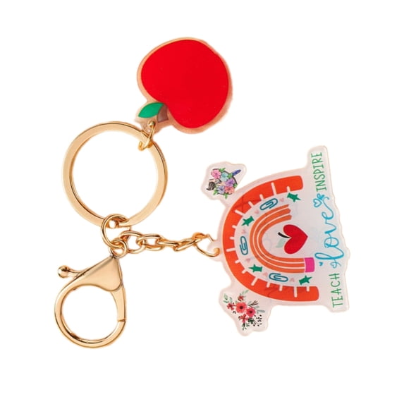 WINDLAND Teacher Keychain Teacher Keyring Thank You Keychain Keyring Valentines Day,Graduation and Christmas Gifts for Teachers