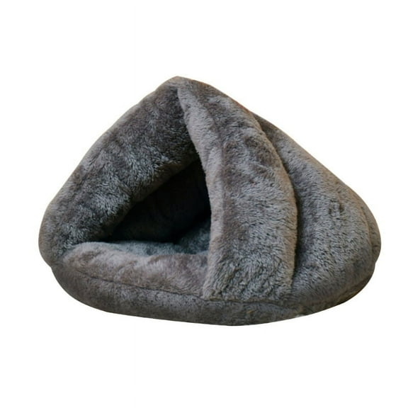 WINDLAND Teepee Shape Cat Cave Bed Tent for Indoor Small to Large Cat Machine Washable Soft Cushion Thicken Bottom