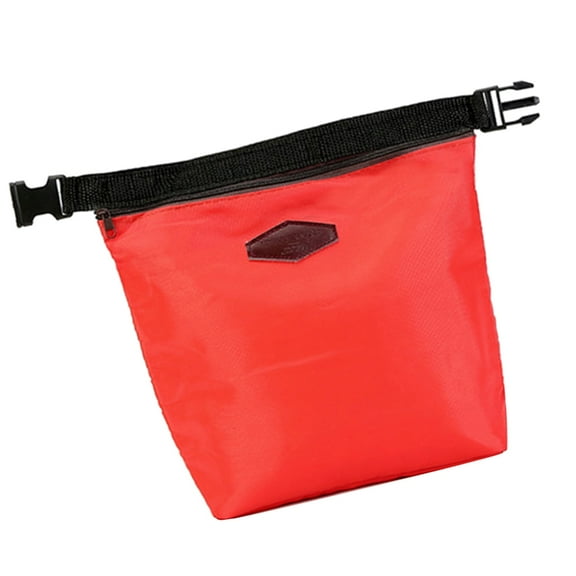 WINDLAND Thermal Insulated Lunch Pouches Zippered Small Cooling Bag Waterproof Nylon Food Storage Bag for Office School Picnics