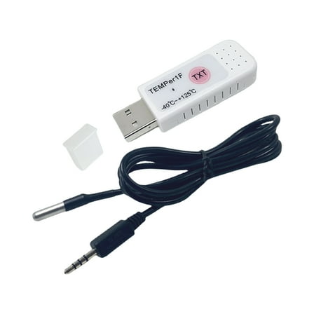 WINDLAND USB Temperature Data Logger Humidity Internal Sensors High Precisions Recorders