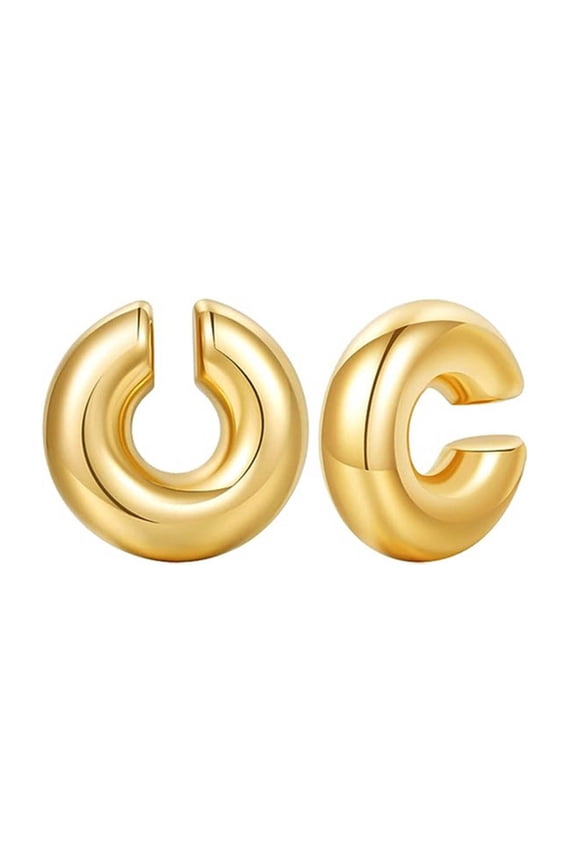 Elegant Hollow Circle Ear Clip Unisex Cartilage Cuff Earring Stylish Decorations