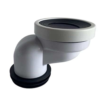 WINDLAND Toilet Connection Adapters Drainer Drain Pipe Change Place Connectors Flush Offset Toilet Flange Fitting Easy to Install