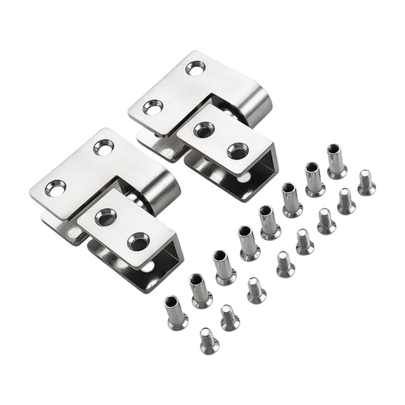 WINDLAND Toilet Partition Hinges Heavy Duty Stall Hardware Door Panel Hinge for Shopping Mall Hotel Bathroom Easy to Install