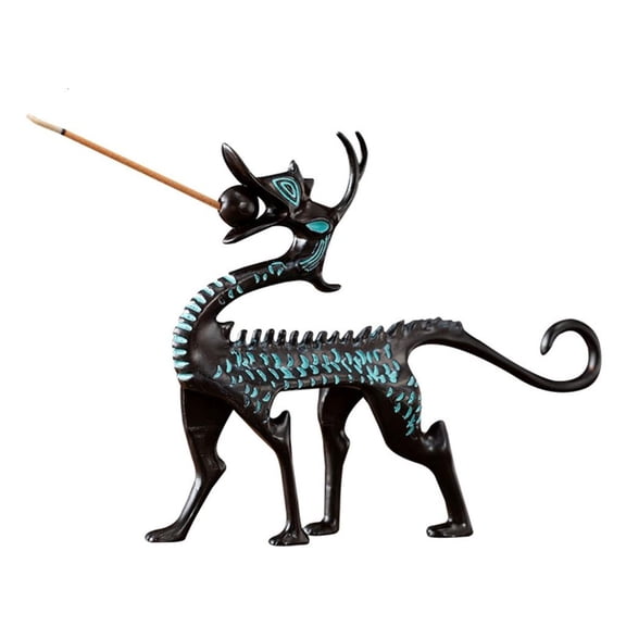 WINDLAND Traditional Dragon Incenses Burners Decorative Stick Copper Alloy Holder Handcrafted Cultural Decoration