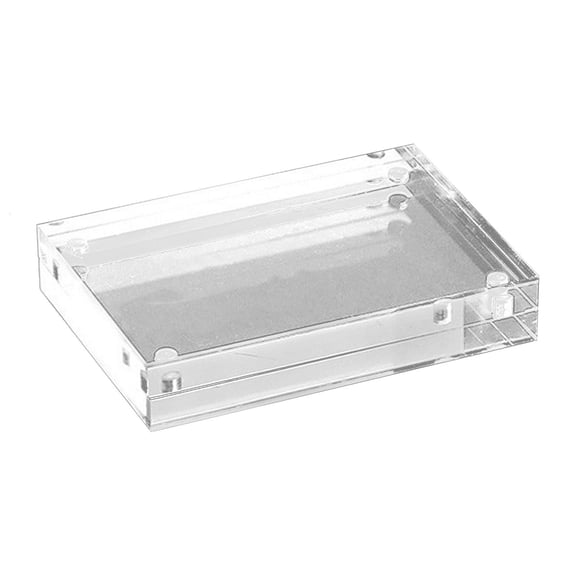 WINDLAND Transparent Acrylic Picture Frame Double Sided Block Photo Frames Desktop Frameless Magnetic Photo Frames Free Standing