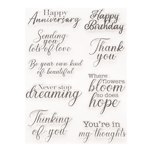 WINDLAND Transparent Seal Stamp Handmade Crafts Project Art Gift Supplies Children