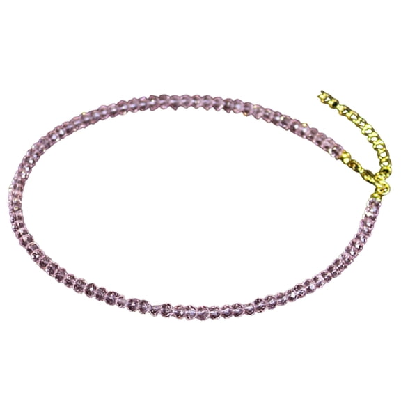 WINDLAND Stylish Artificial Crystal Clavicle Chain for Trendy Women Ladies Sophisticated Necklace for Parties and Date Night