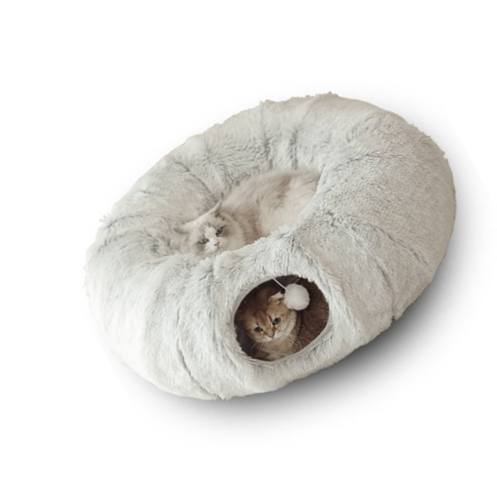 WINDLAND Tunnel Dog Bed Hideaway Soft House Pet Sleep Bed for Indoor Use Pet Hideaway House Camping Bed Condo