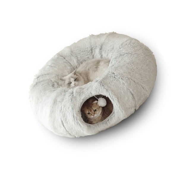 WINDLAND Tunnel Dog Bed Hideaway Soft House Pet Sleep Bed for Indoor Use Pet Hideaway House Camping Bed Condo