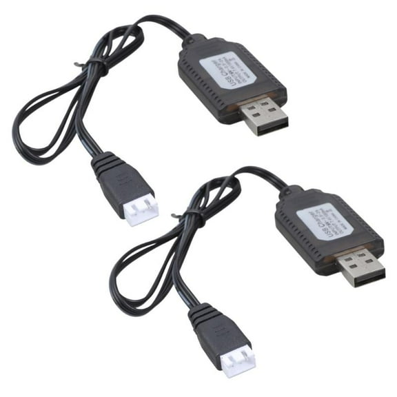 WINDLAND USB Charger Cable 7.4V Battery Charging Cord SM2.0 3P 4P XH 3P Connectors for Car Drones Quadcopter