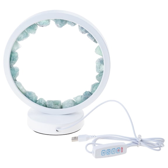 WINDLAND USB LED Night Light Crystal Column Healings Stone Lamp for Living Room