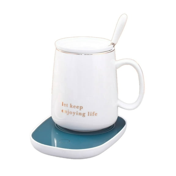WINDLAND USB Warmer Cup Heating Pad Gadget Coffee Drink USB Heater Tray Mug Pad Coaster Office Gift 55℃ Constant Temperature