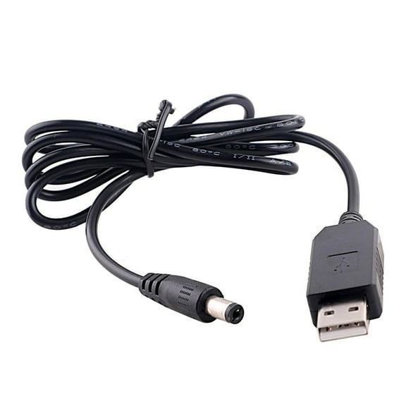 WINDLAND USB to DC5521 Boost Line Converter Cable 5V to 5/9/12V Adjust Voltage Power Cord