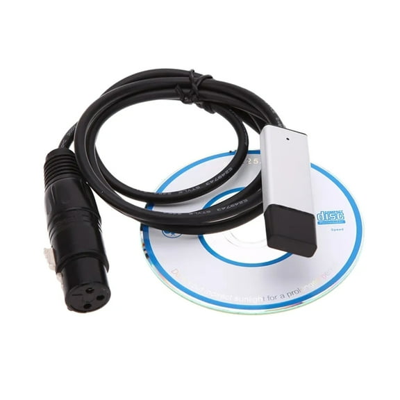 WINDLAND USB to DMX512 Lighting Controller Cable Stable Data Transmission, Easy Setups