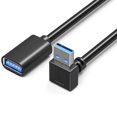 thumbnail image 1 of WINDLAND 5Gbps USB3.0 Extension Cable Right/Left Angled Male to Female 90 Degree Adapter, 1 of 8