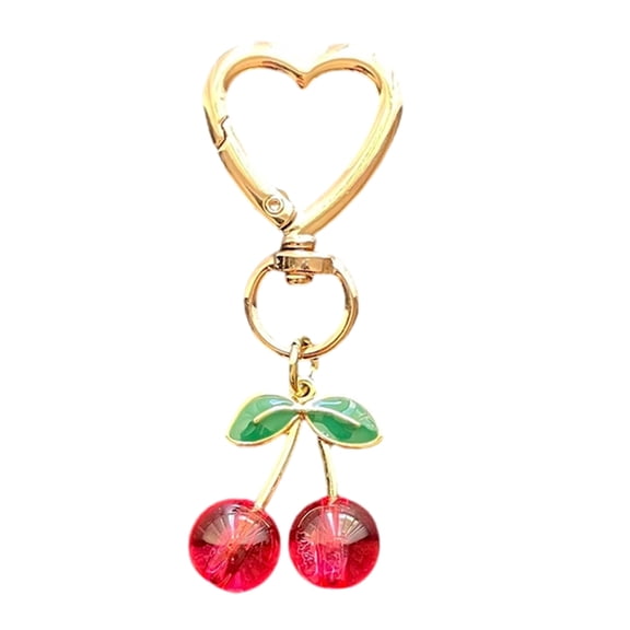 WINDLAND Cherrys Sturdy Metal Keychain Fashion Accessory for Purse or Handbag Use
