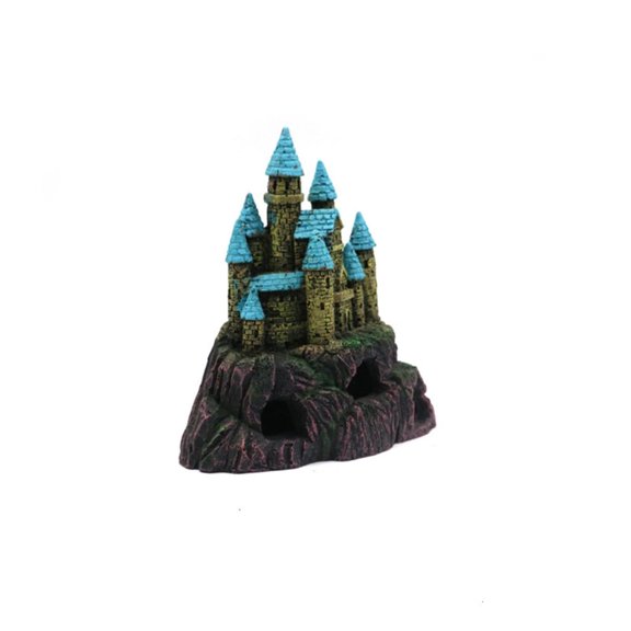 WINDLAND Unique Fish Tanks Castles Decoration Resins Sculpture Safe Fish Tanks Castles Cave