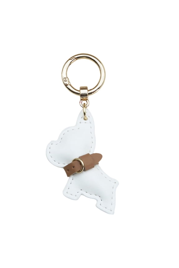 Fashionable PU French Bulldog Keychain Lovely Charm Key Holder Ornament Decors for Pet Lovers and Trendsetters