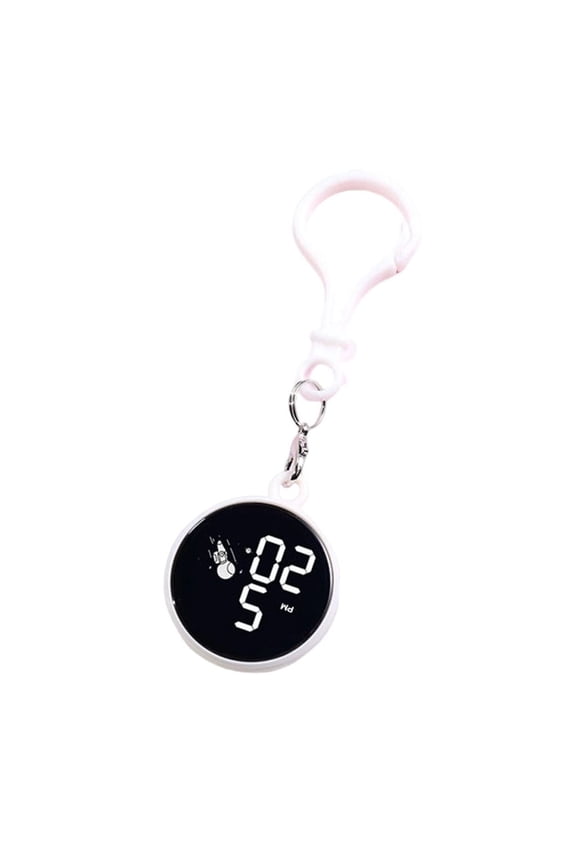 Unisex Electronic Hanging Watch Keychain Pocket Watch Digital Clock Kids Gift