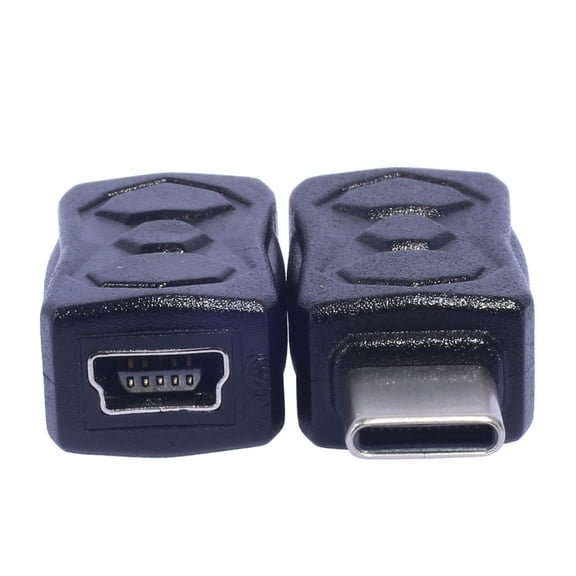 WINDLAND Universal Mini USB to Type C Adapter Female to Male Converter for Tablets Phones Support 480Mbps Data Transmission