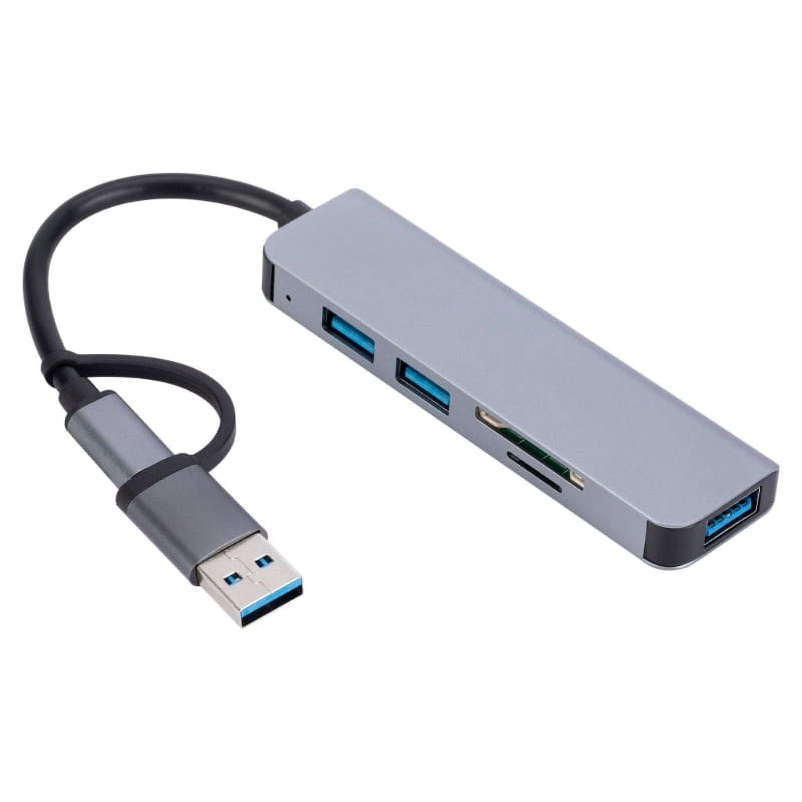 Windland usb typec hub 5 in 1 aluminum docking station with 3 usb ports
