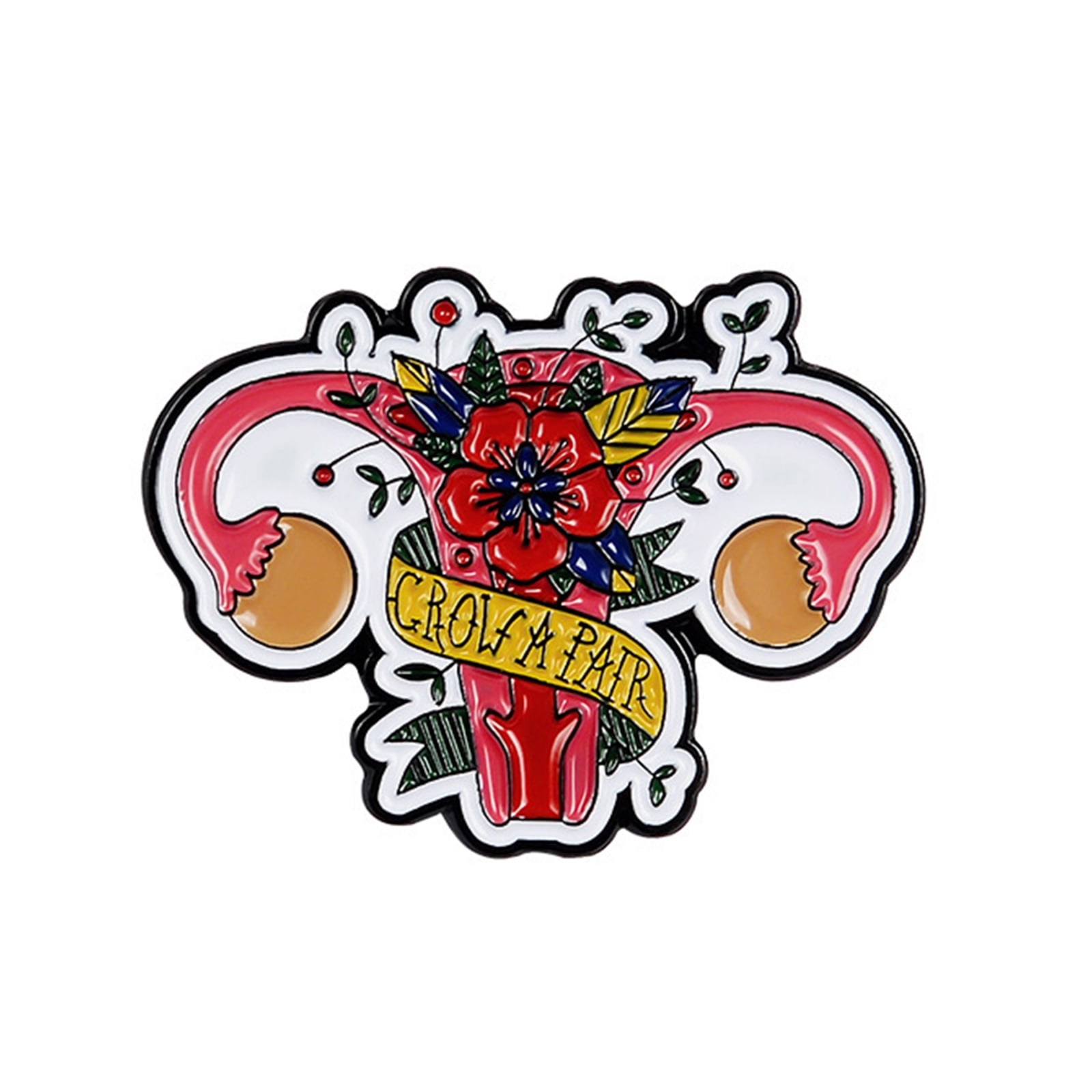 WINDLAND Uterus Brooch Grow Ovaries Women's Pin for Medical Doctor Nurse Jewelry Present