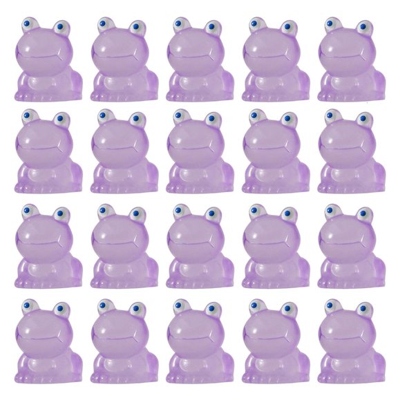 WINDLAND Vibrant Resin Glowing In the Dark Frog Decorations for Homes and Garden