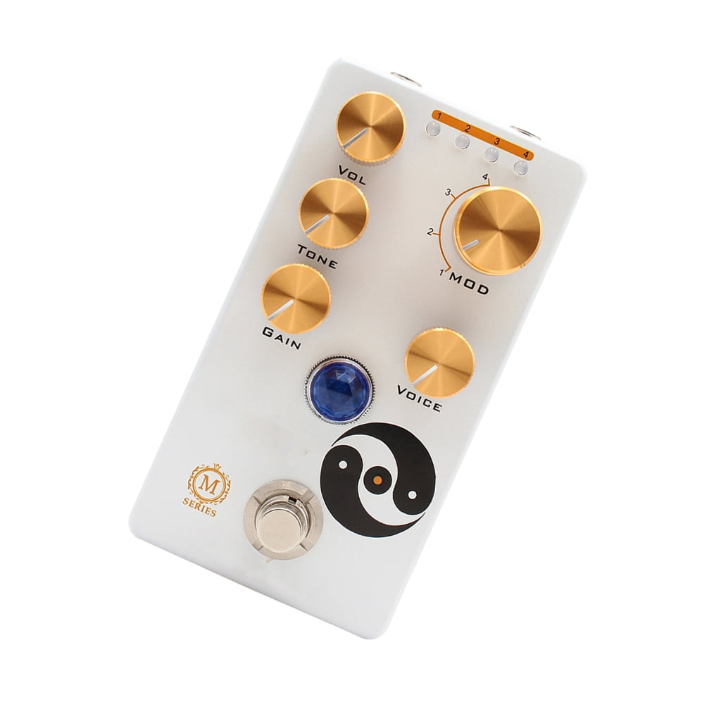 WINDLAND Volumes/Tone/Gains/Voice/4 Mode Knob Overdrive Effector Easy Control for Beginners