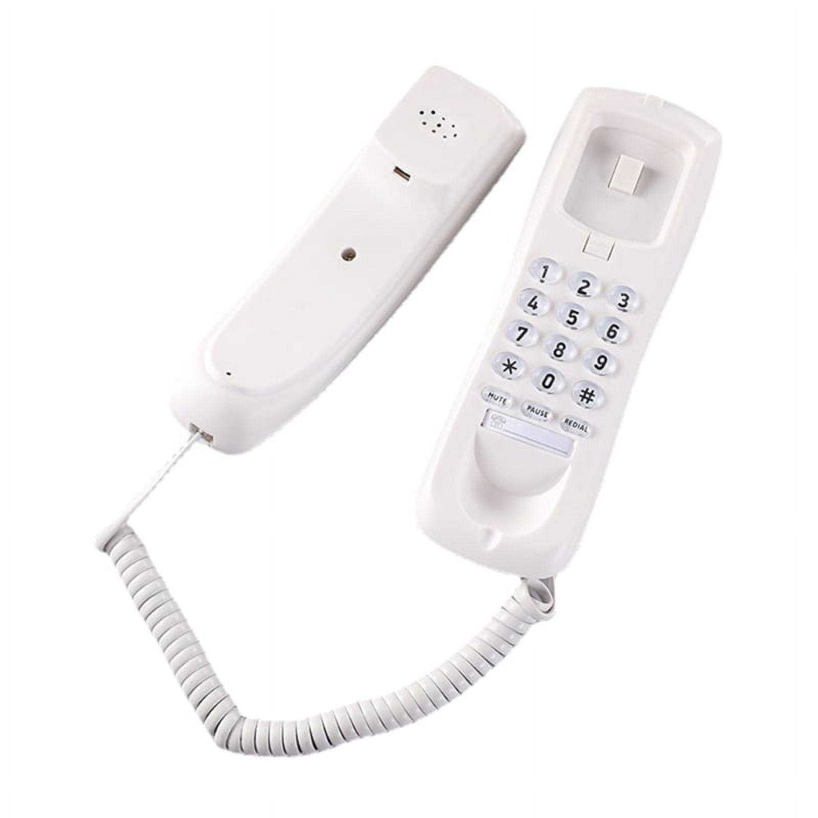 WINDLAND Wall Phone Fixed Landline Wall Telephones with Speed Dial and Memory Buttons