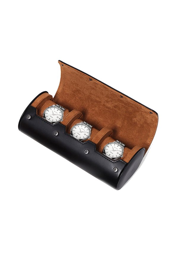 Luxury Watch Roll Box 1/2/3 Slots PU Watch Holder for Men Women Watches Display Jewelry Storage Case Birthday