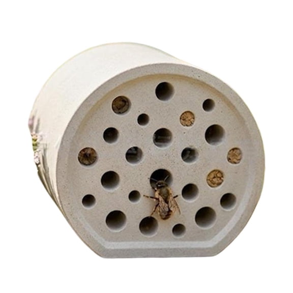 WINDLAND Weatherproof Concrete Bees Hotel Unique Bees House Habitat Shelter for Beekeepers