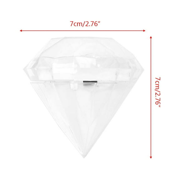 WINDLAND Wedding Party Home Clear Shape Transparent Plastic Candy Box Favor Decor