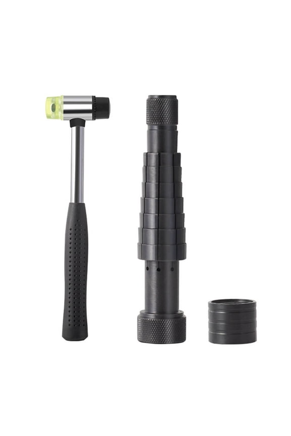Ring Size Expander Enlarger Stick with Rubber Hammer for Ring Enlargement Repair
