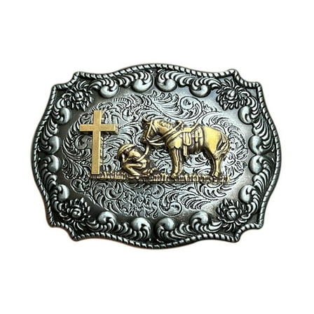 WINDLAND Western Cowboy Multiple Type Engraves Belt Buckle Teens Belt Buckle Replacement