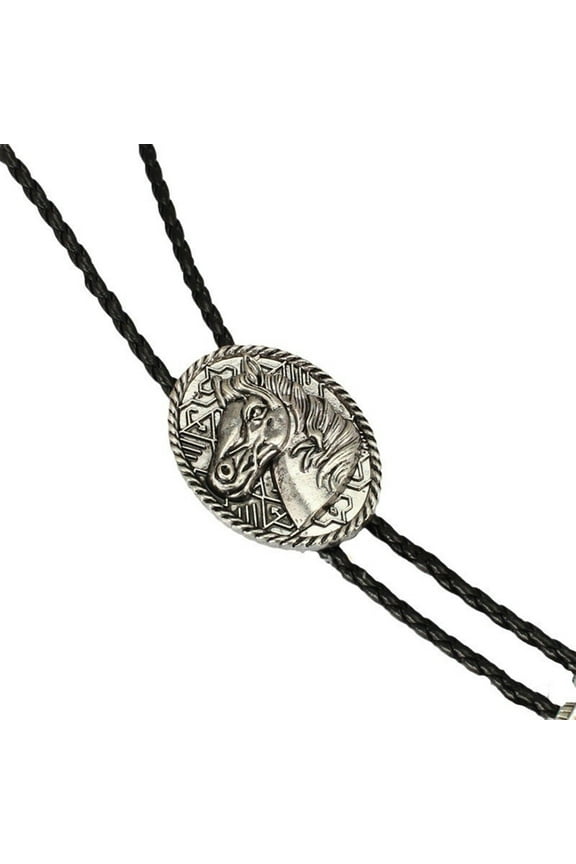 Western Style Cowboy Bolo Tie for Masquerade Carnival Party Man Teens Costume