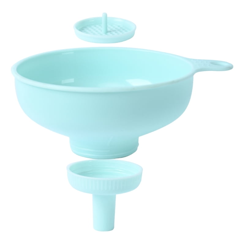 WINDLAND Wide Mouth Kitchen Funnel with Detachable Spouts and Strainers