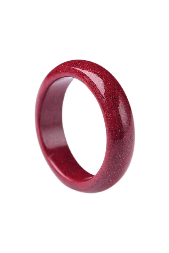 Women Men Feng Shui Lucky Rings Novel Red Cinnabar Feng Shui Rings Attract Wealth Money Rings Protection Amulet Rings