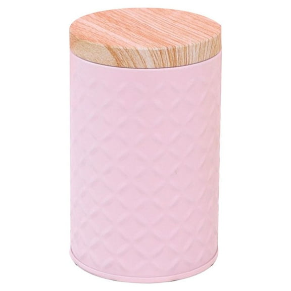 WINDLAND Wood Grain Tin Box Metal Storage Box Coffee Tea Cans Home Organizer Kitchen for Case Tea Caddies Canister