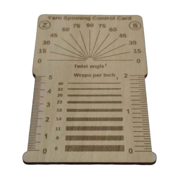 WINDLAND Wood Knitting Gauge Ruler Knitting Needle Gauge Square Knitting Tool