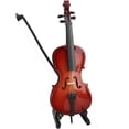 thumbnail image 1 of WINDLAND Wood Small Cello Model with Realistic Strings Suitable for Musicians Present, 1 of 13
