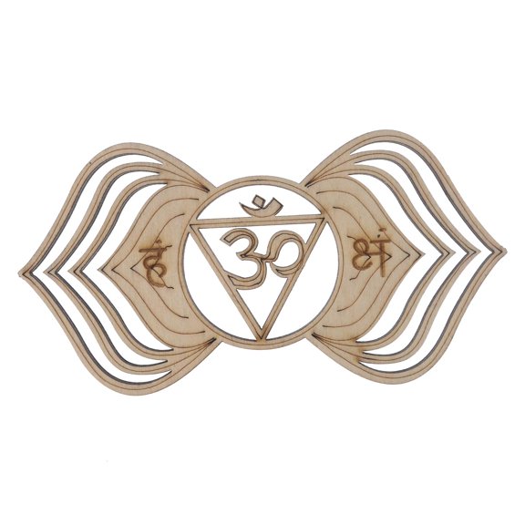 WINDLAND Wooden Divination Board Round Flower Shape Hollow Out Pendulum Metaphysical