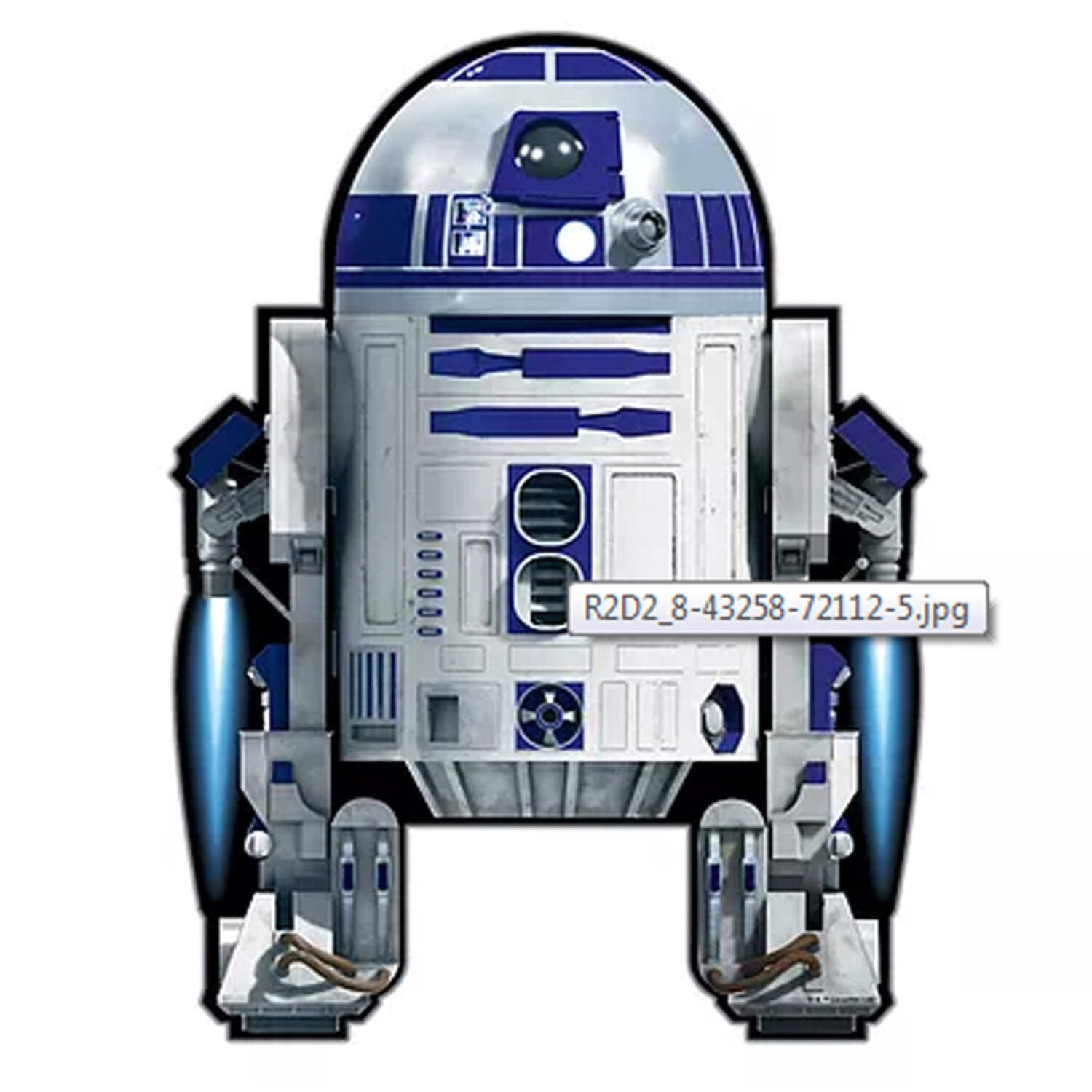 WINDNSUN Star Wars Super Sized Kite Nylon Ripstop Fabric with Skytails (R2D2 48'')