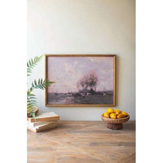 FRAMED PRINT WITH COWS