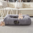 thumbnail image 1 of WINDRACING Square Cat Tunnel Bed – XL Washable Plush Pet Hideaway & Interactive Play Cave for Kittens, Puppies & Rabbits (Grey), 1 of 8
