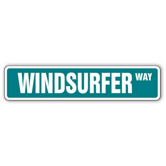 WINDSURFER Street Sign windsurfing wind surfing lover sail | Indoor/Outdoor | 18" Wide
